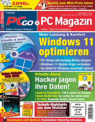 PCgo + PC Magazin Super Premium mit 2 DVD's in jeder Ausgabe (inkl. online Zugriff) und eine Prämie Ihrer Wahl